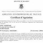 Agréation d'entrepreneurs des travaux