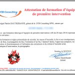 Brevet intervention incendie